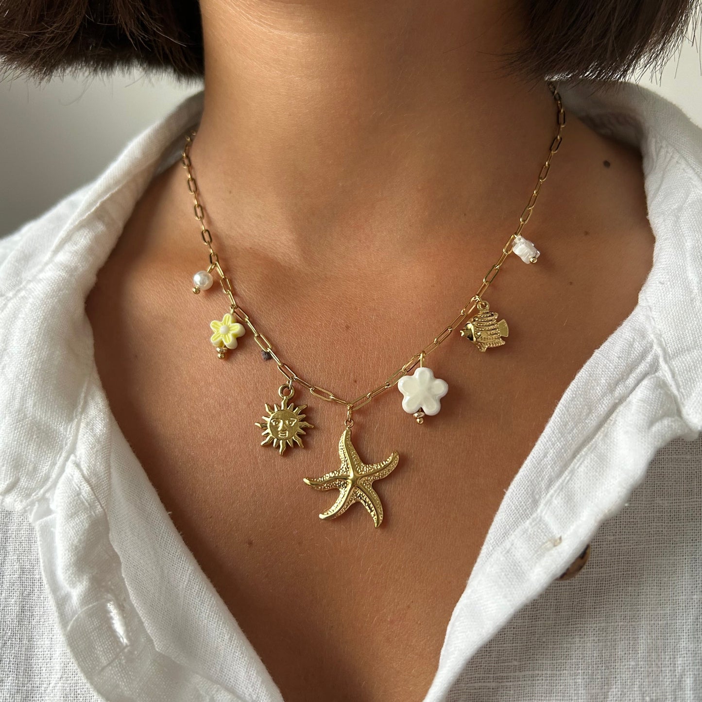 COLLIER CHARMS STARFISH
