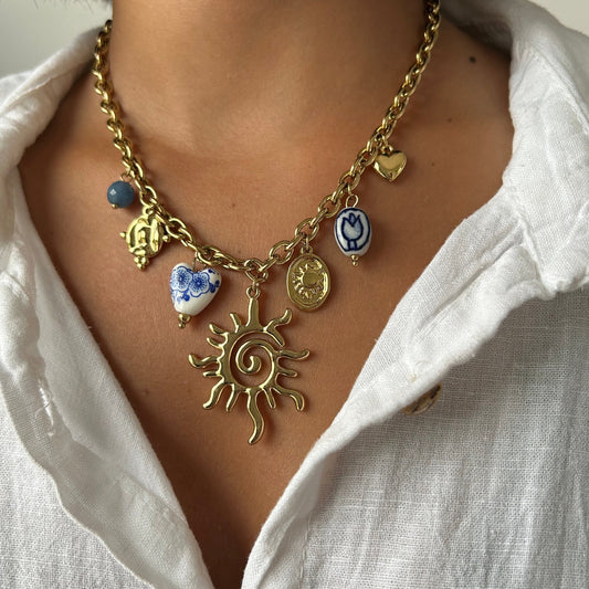 COLLIER CHARMS BLUE