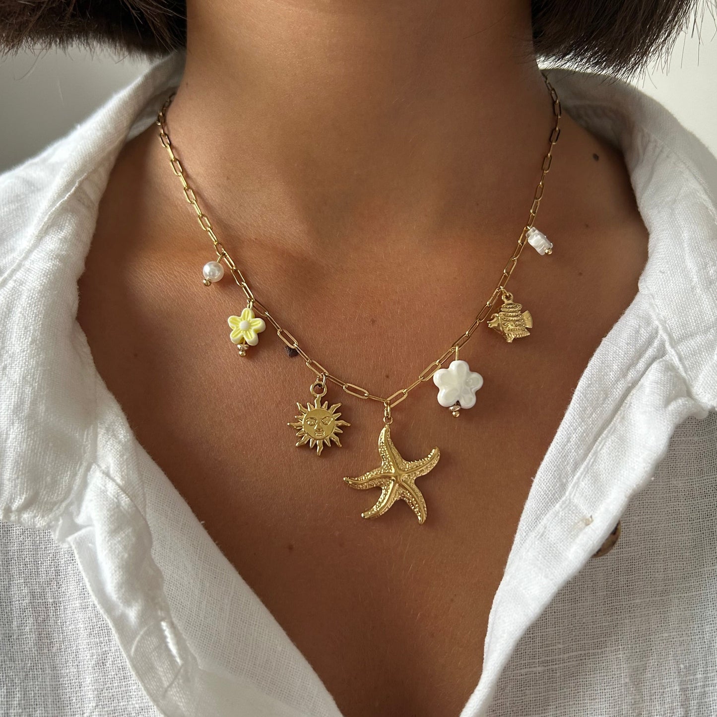 COLLIER CHARMS STARFISH