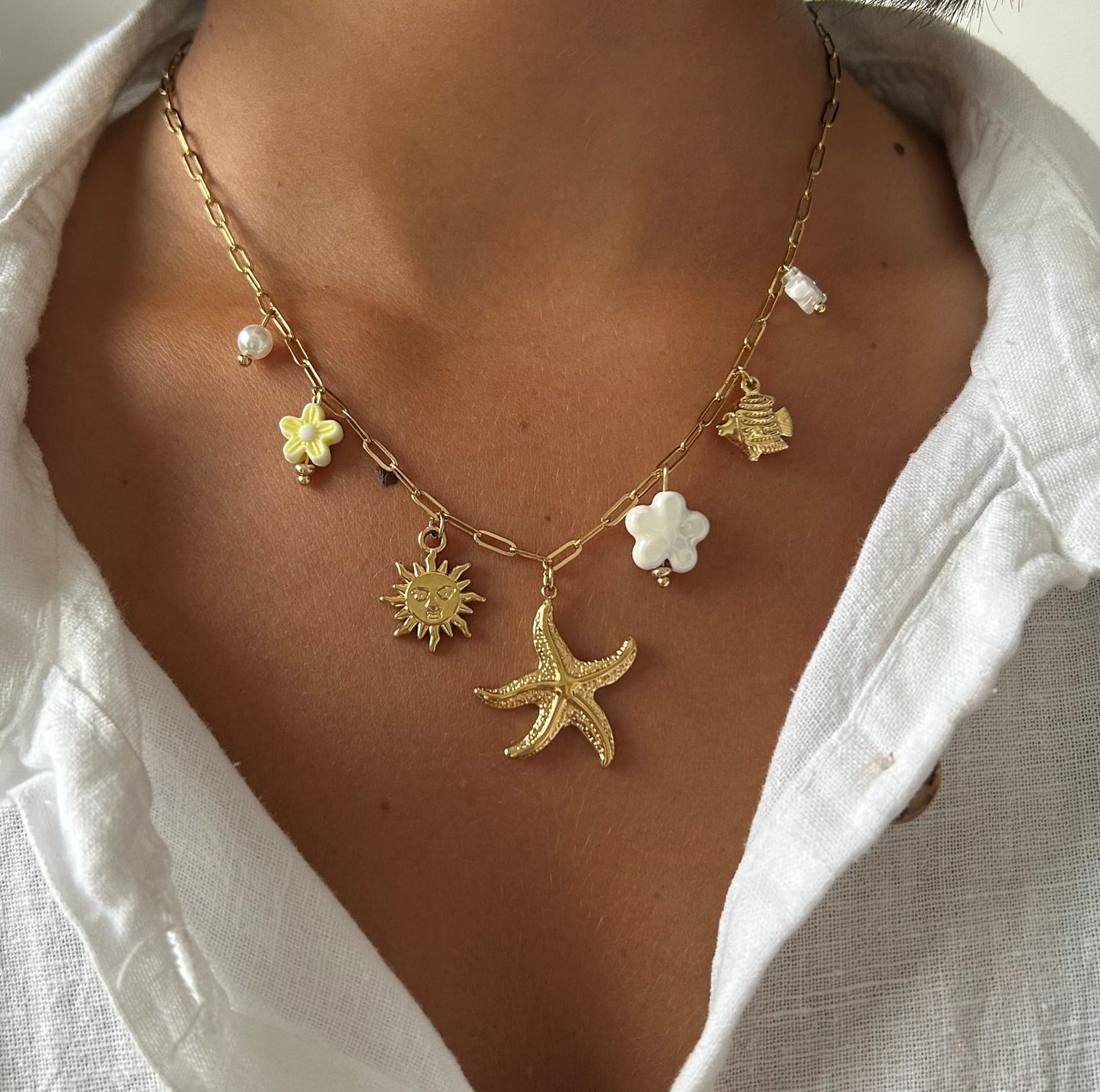 COLLIER CHARMS STARFISH