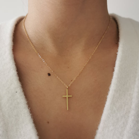 COLLIER CROIX FINE