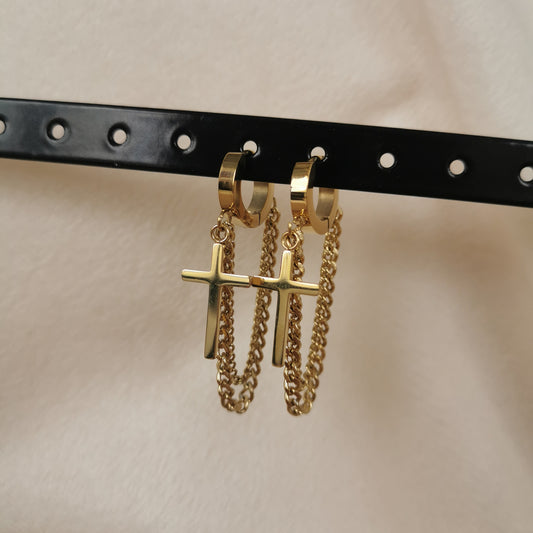 BOUCLES D'OREILLE CROIX