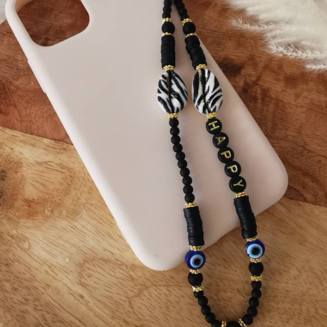 BIJOU DE TÉLÉPHONE - COQUILLAGE OEIL