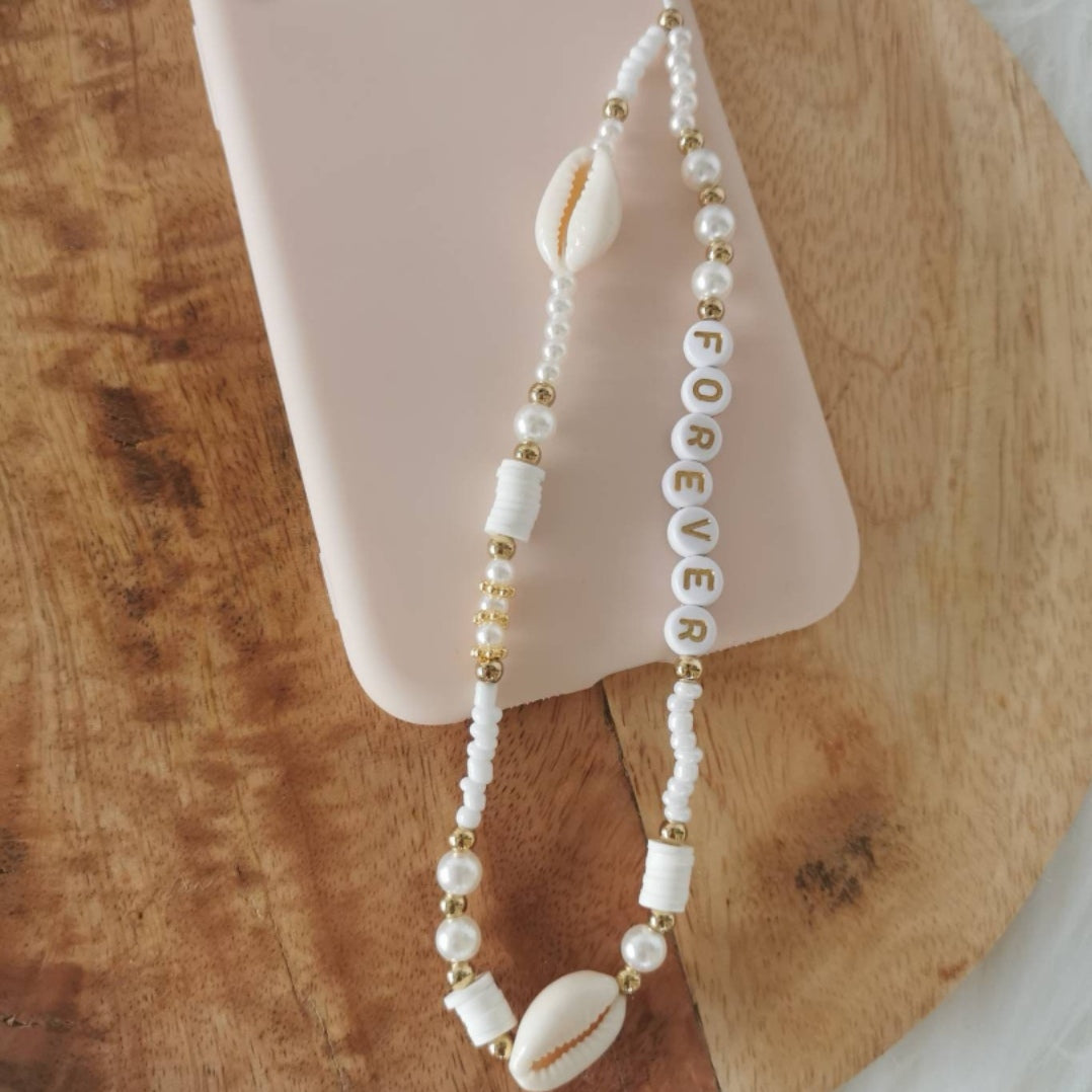 BIJOU DE TÉLÉPHONE - COQUILLAGE