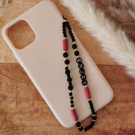 BIJOU DE TÉLÉPHONE - BORDEAUX & NOIR