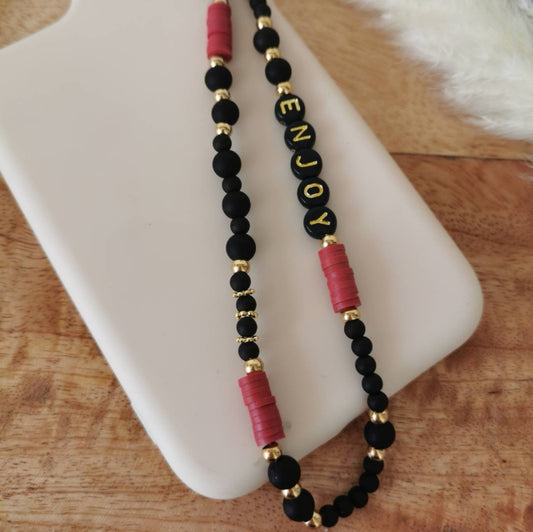 BIJOU DE TÉLÉPHONE - BORDEAUX & NOIR