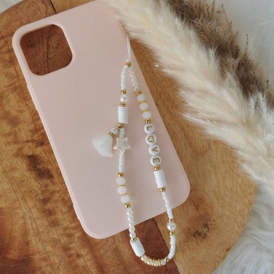 BIJOU DE TÉLÉPHONE - ÉTOILE POMPON