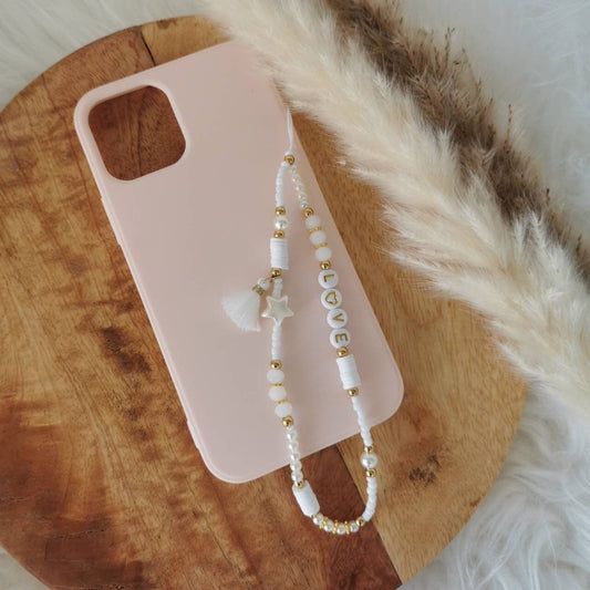 BIJOU DE TÉLÉPHONE - ÉTOILE POMPON