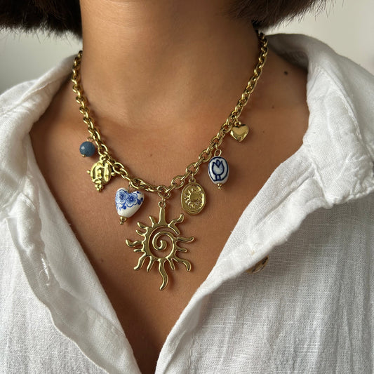 COLLIER CHARMS BLUE