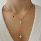 COLLIER DOUBLE CROIX