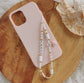 BIJOU DE TÉLÉPHONE - POMPON ROSE