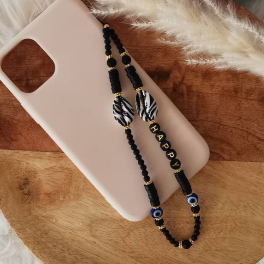 BIJOU DE TÉLÉPHONE - COQUILLAGE OEIL